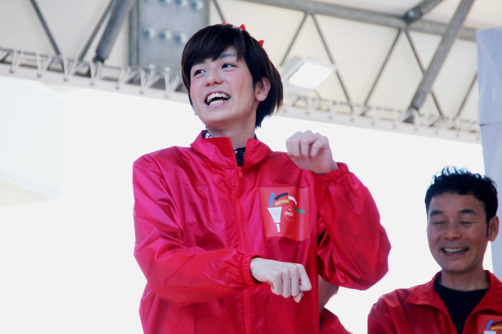 ギャグを披露する夢屋まさるさん