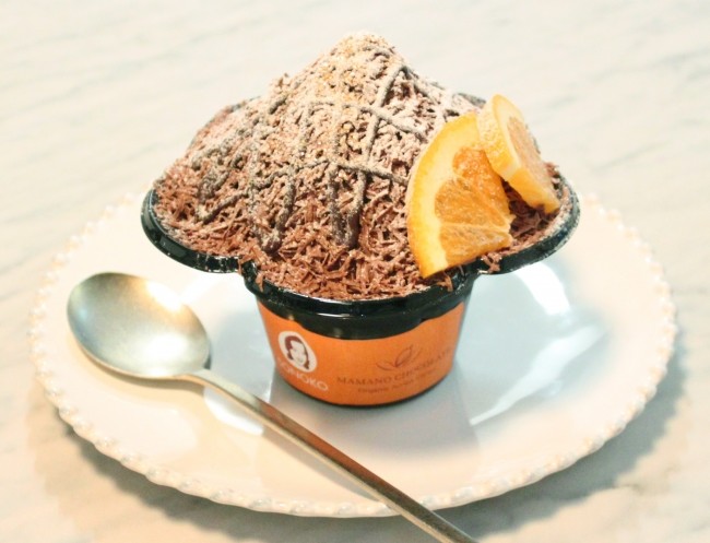濃厚チョコレートかき氷3種期間限定　「SONOKO CAFE」から