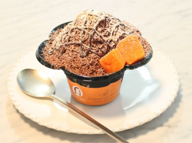 希少カカオを使用した濃厚チョコレートかき氷