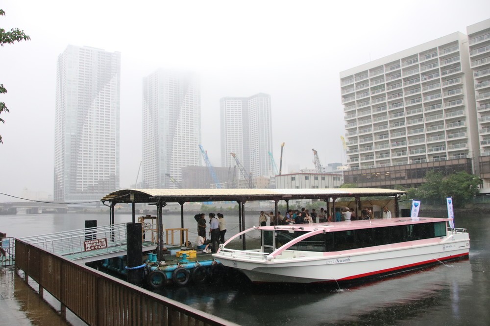 終点の中央区晴海にある船着き場