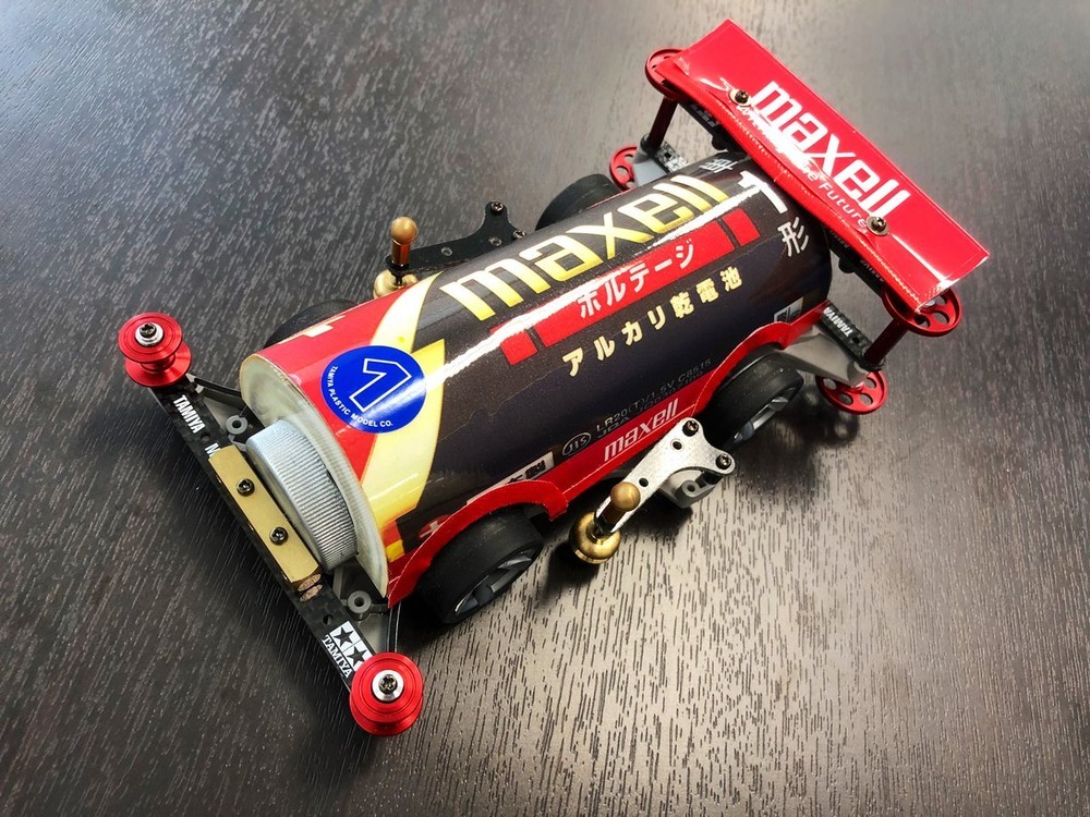 つぼ八杯に出場したマクセル社ミニ四駆「ボルテージJr.」