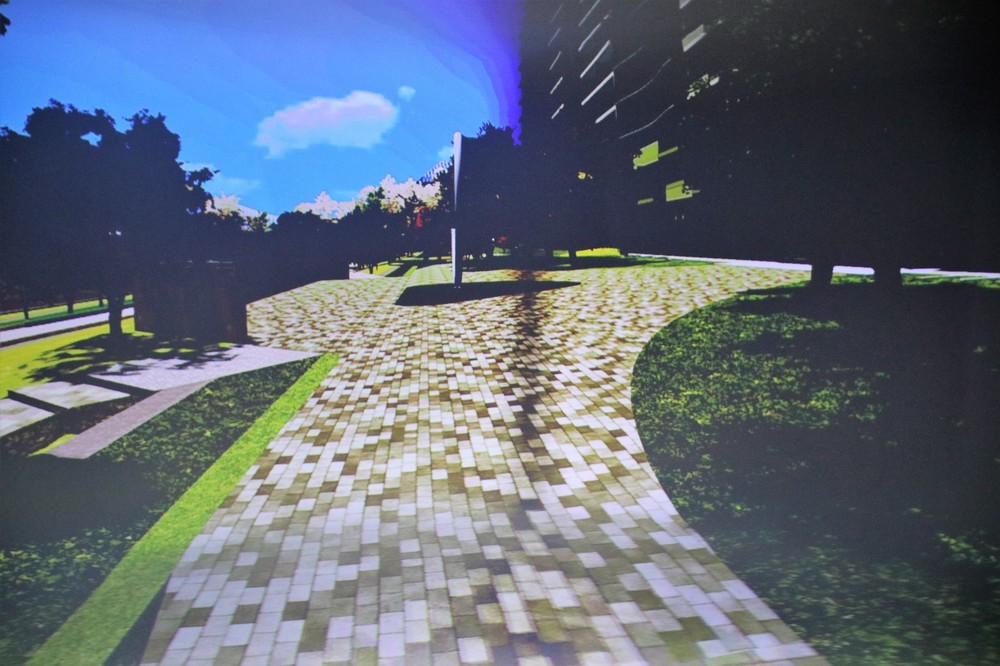 ゴーグルは不要で、複数人同時に体験できる