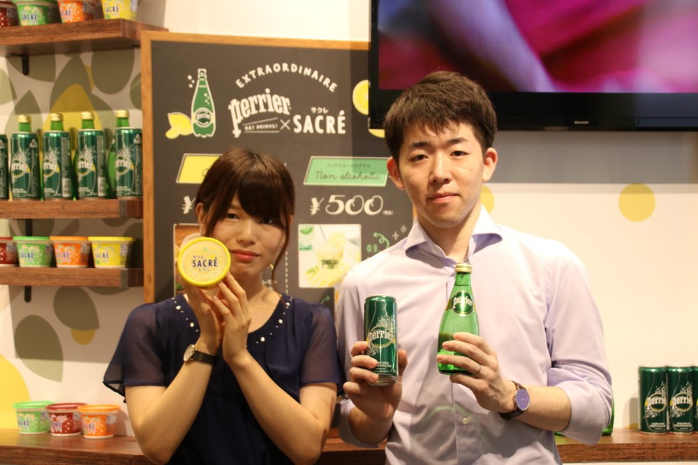 （左から）フタバ食品・担当者の三上さんとネスレ日本・宮内さん