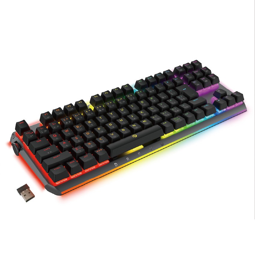 有線、ワイヤレス、ブルートゥース　3モード接続対応ゲーミングキーボード