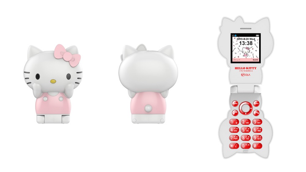 スマホとワイヤレス接続　子機として通話OK「ハローキティスマホメイト」