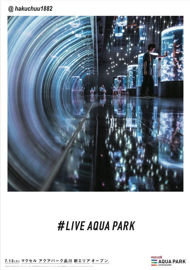 キャプション：フォトジェニック広告「LIVE AQUA PARK」(6)