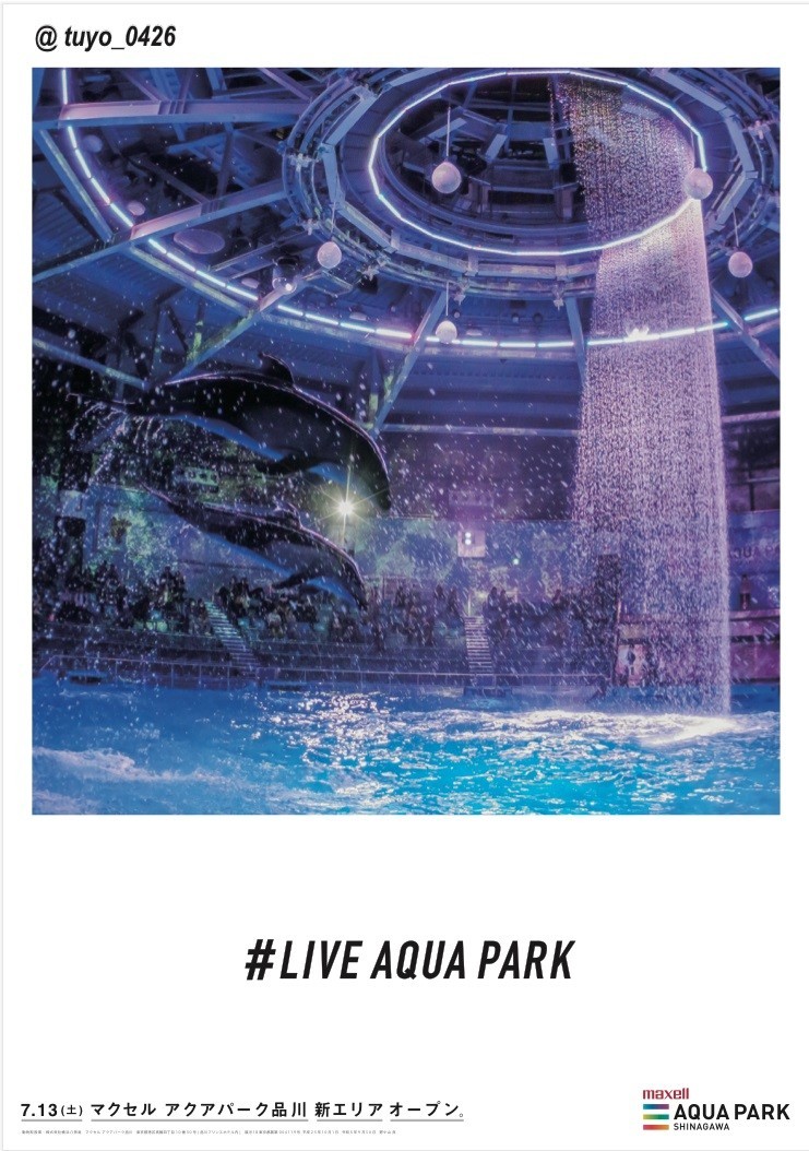 キャプション：フォトジェニック広告「LIVE AQUA PARK」(9)