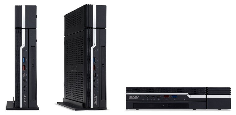 5画面のマルチディスプレー可能　小型デスクトップパソコン