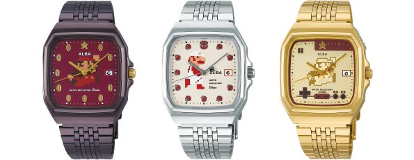 セイコー「ALBA」と「スーパーマリオ」コラボモデルの腕時計