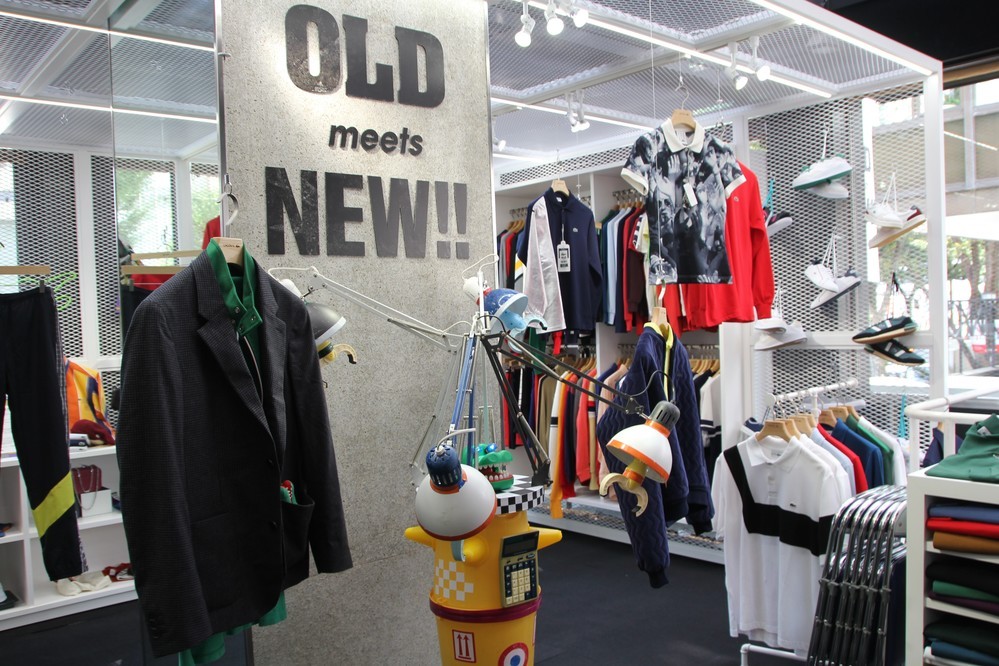 古着と新作いずれも選べる　ラコステの期間限定店「OLD meets NEW」