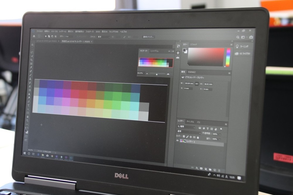 約50色の候補の中から好きなものを選ぶ