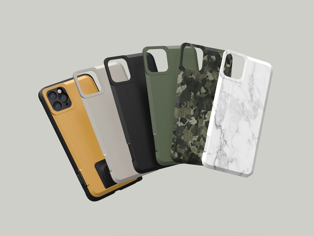 電源不要の物理シャッターボタン　iPhone 11しっかり握って撮影できるケース