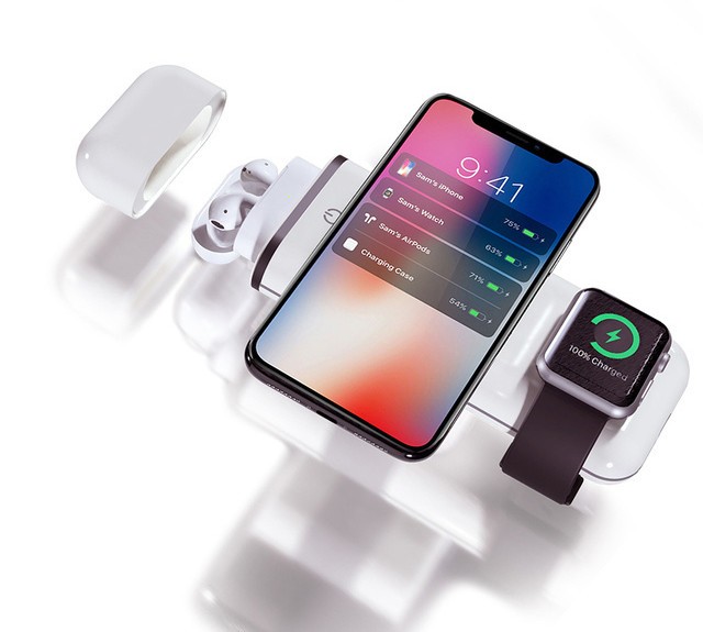 iPhoneやApple Watch、AirPodsを同時充電　モバイルバッテリー