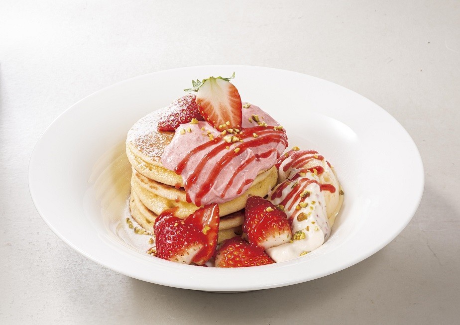 「苺のパンケーキ」