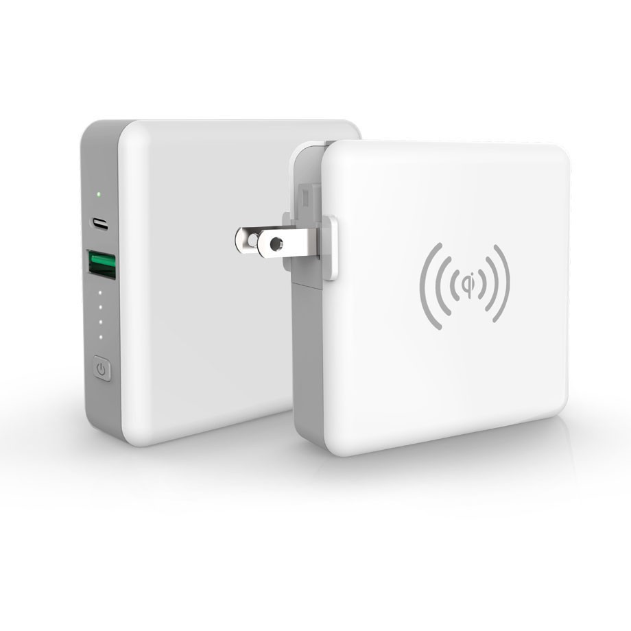 ACアダプター＆ワイヤレス充電も　小型軽量モバイルバッテリー