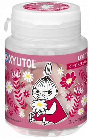 「ムーミンキシリトールガム＜ピーチ＆チェリー＞スマートボトル」