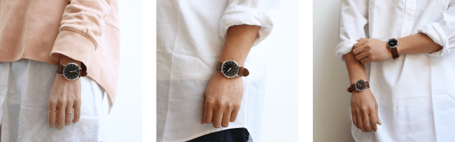 「長針」と「短針」を分けたシェア専用ペアウオッチ