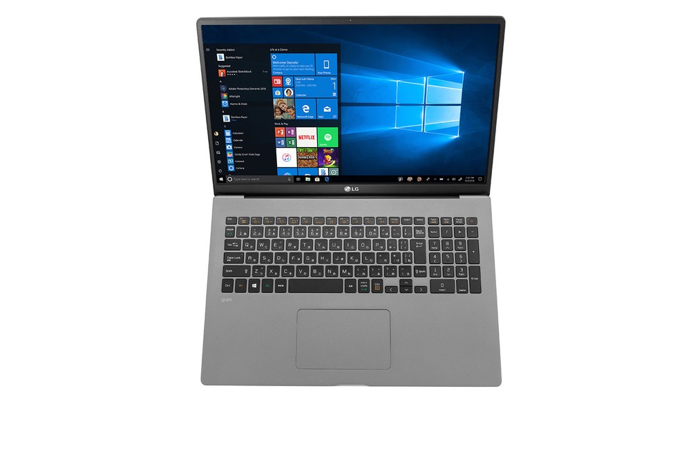 長時間駆動・軽量・頑丈に加え快適性も　LGノートパソコン