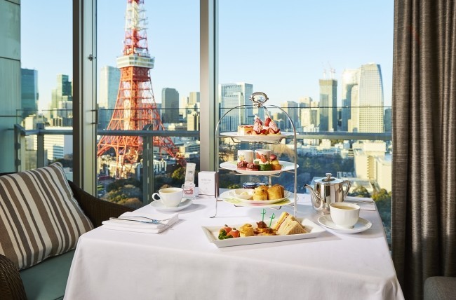 東京タワーが間近に見える　インルームアフタヌーンティー