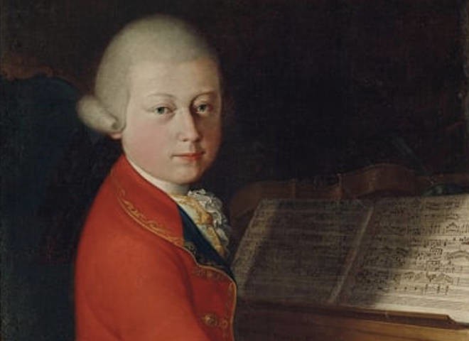 モーツァルトが13歳の頃、イタリアで書かれたといわれる肖像画