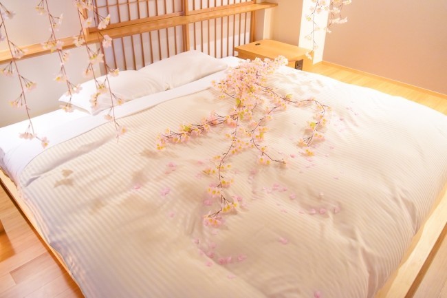 デコレーションルームでホテルでも桜鑑賞　京都嵐山
