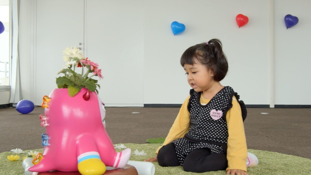 マシンと会話するいつきちゃん
