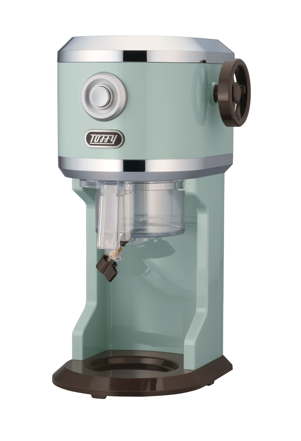 好みの食感のかき氷を　レトロな色、デザインの電動かき氷器