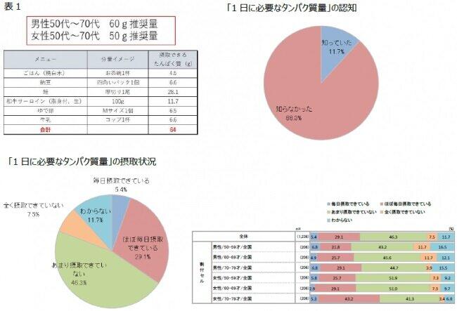 タンパク質の摂取状況