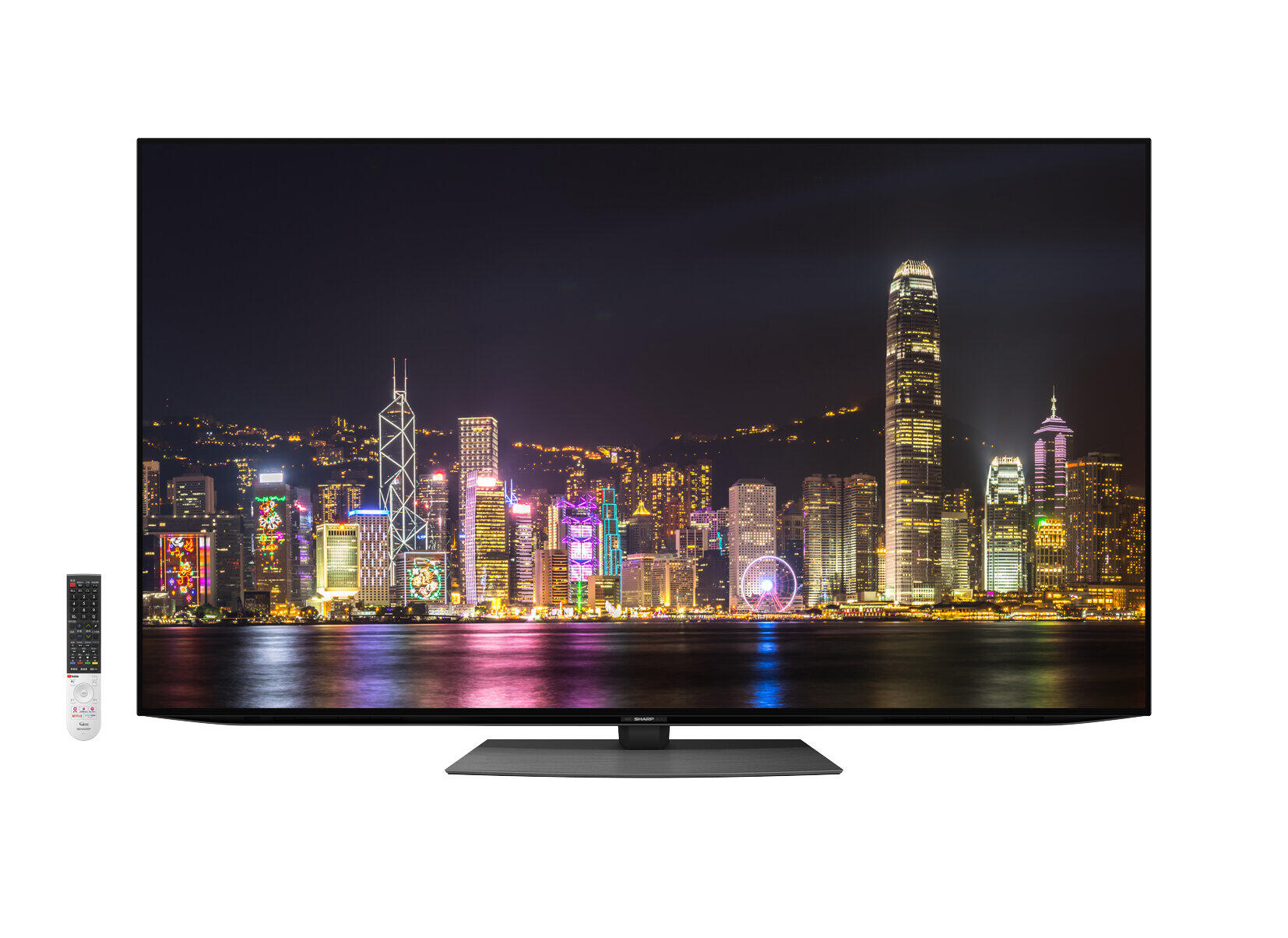 8Kテレビの技術活用した高精細画像　シャープの4K有機ELテレビ