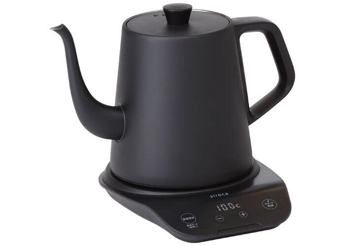 1度単位で温度設定できる電気ケトル 「沸とう」「加熱」「煮沸」3モード