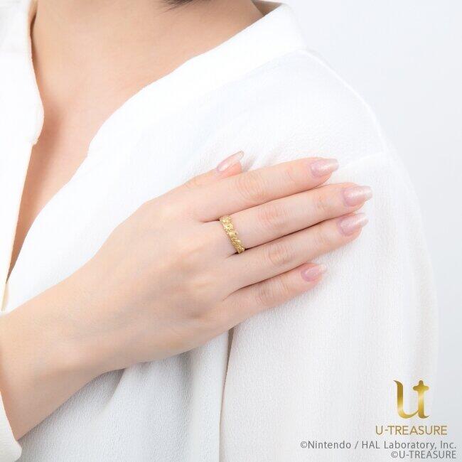 星のカービィとなかまたちをデザインしたリング