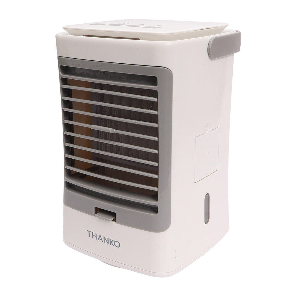 「打ち水」効果の冷たい風　モバイルバッテリーでも動くミニ冷風扇