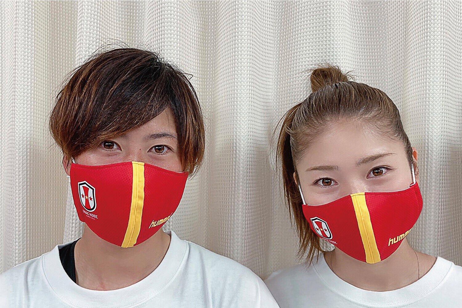新たなチームグッズにオリジナルマスクを　「なでしこリーグ」INAC神戸ほかに提供　