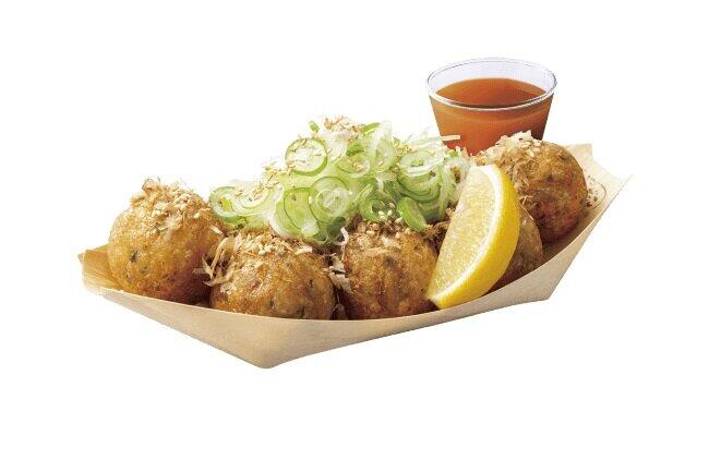 オリーブオイルをかけて食べる「塩レモンぽん酢」　築地銀だこ