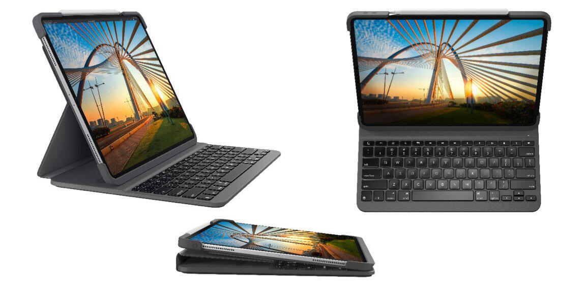 iPad Pro向けキーボード一体型ケース　ノートPCのように文字入力できる