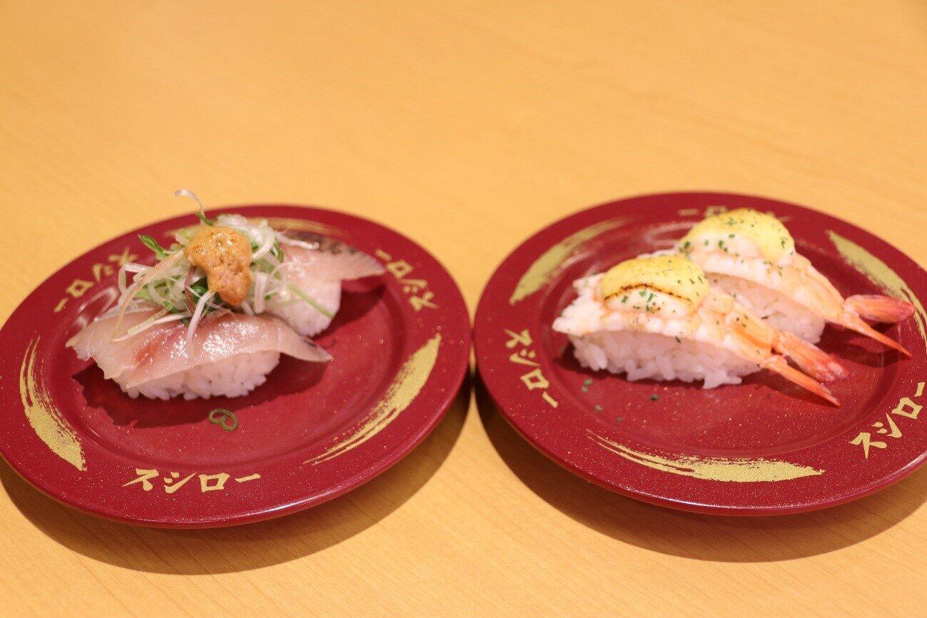 創業祭ネタと合わせて販売される新商品「匠の一皿」の2種。