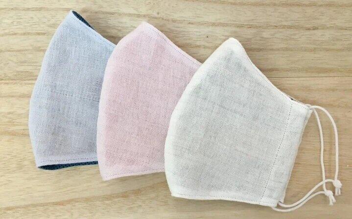 大阪府貝塚市の、純銀の糸と冷感メッシュ素材使用の抗菌マスク。