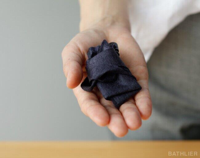 ワイヤーが入っていないためコンパクトに収納できる