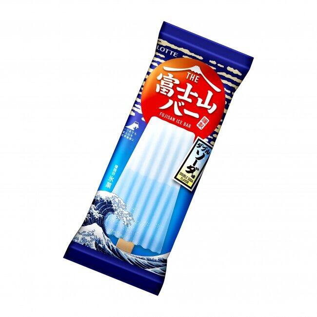 青と白のソーダ2層仕立て　ロッテ「THE富士山バー」