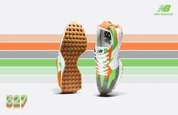 1970年代のスタイルをモダンにリデザイン　ランニングシューズ「327」3つの新色