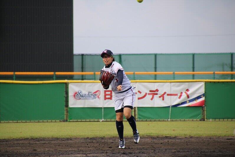 外野手として活躍（写真提供：日立製作所）