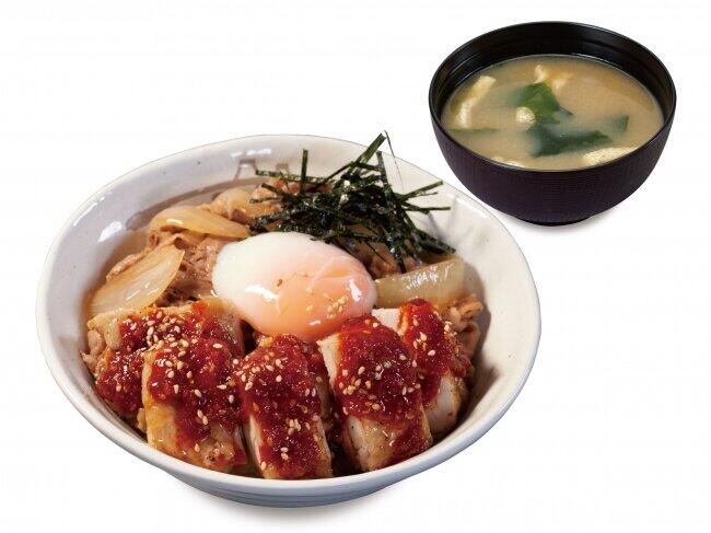 にんにく×バターと甘唐辛子×トロたま　松屋「ごろチキコンボ牛めし」