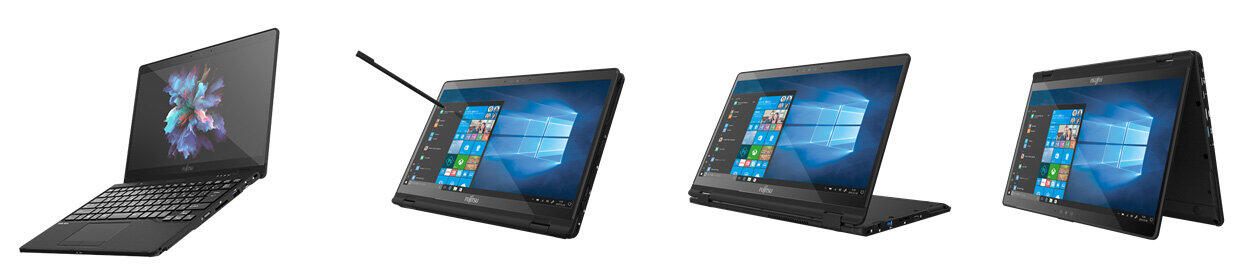 富士通コンバーチブルノートPC　「2 in 1」様々なスタイルで使える