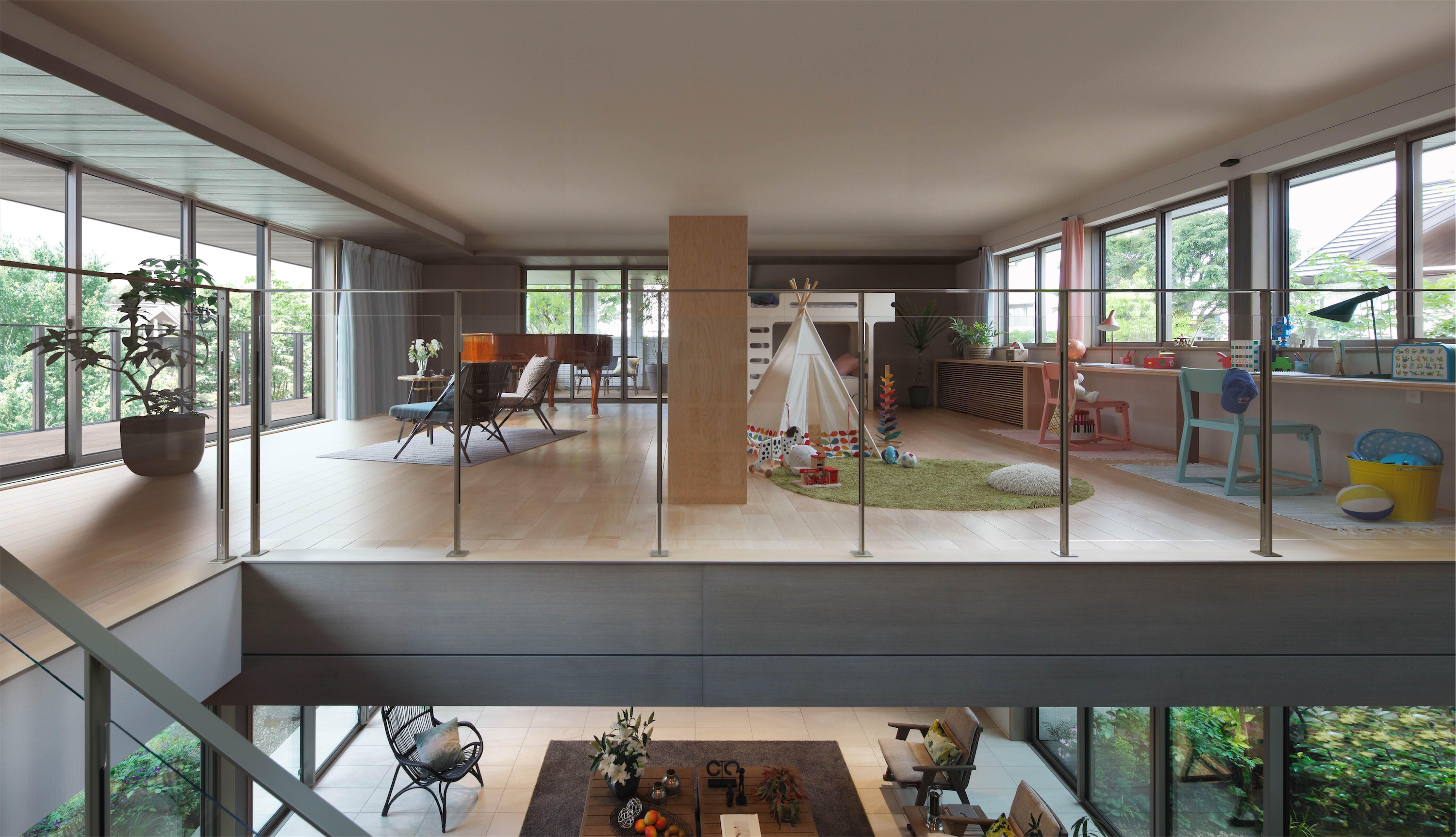 ２階も最大スパン10メートルの広々とした設計