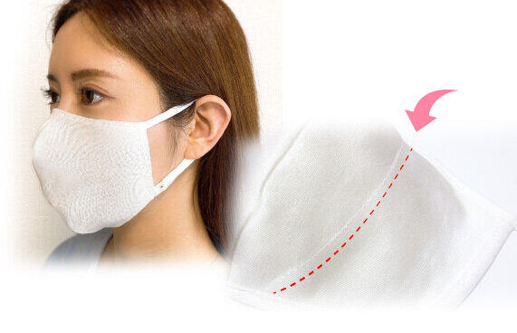 耳ひもまで絹100％「シルクマスク」改良版が登場　より着けやすく、涼しく進化