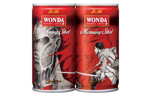 「WONDA」と「進撃の巨人」キャンペーン9月から　先駆けの限定缶20発売