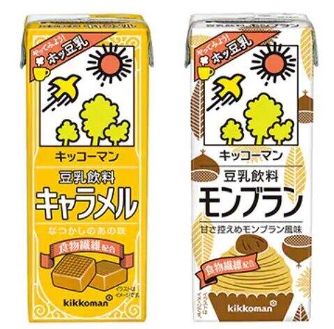「キッコーマン豆乳飲料」から「キャラメル」と「モンブラン」...「ホッ豆乳」も
