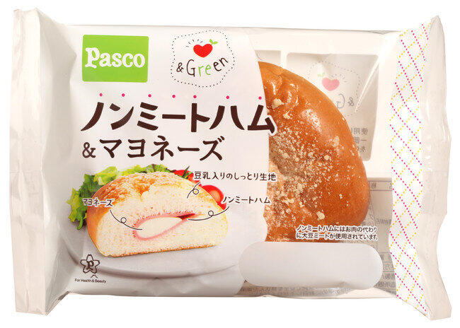 植物性素材使用　敷島製パン「ノンミートハム＆マヨネーズ」「豆乳チーズ蒸しケーキ」