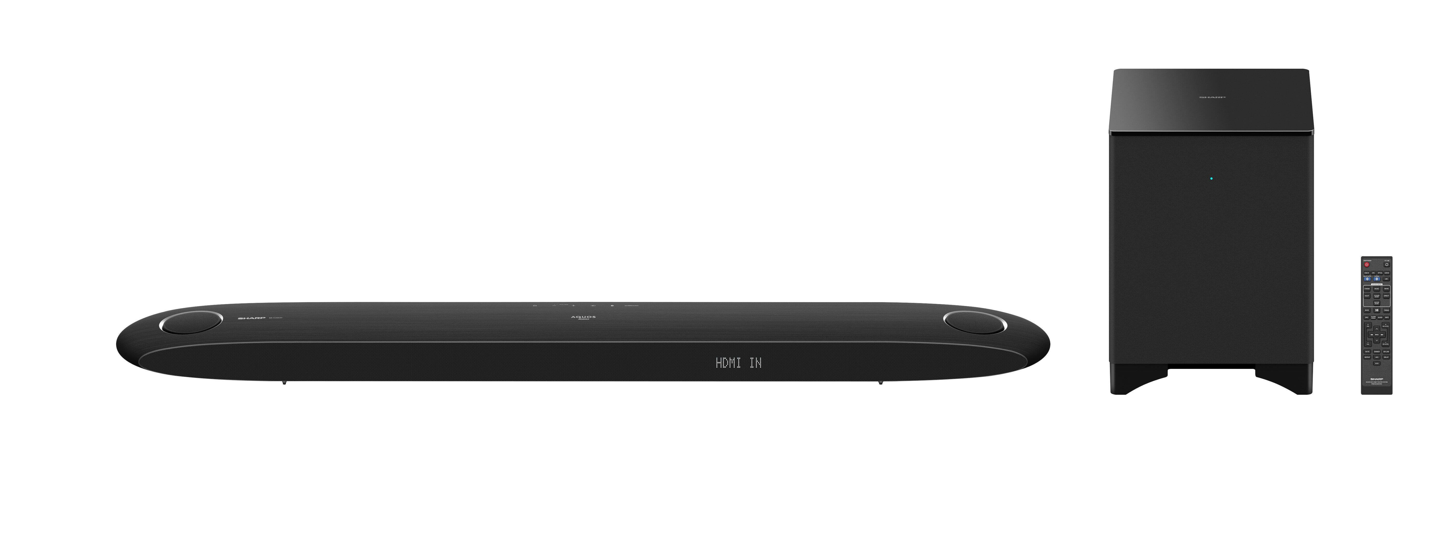 8K放送の22.2ch音声入力対応　シャープのシアターシステム