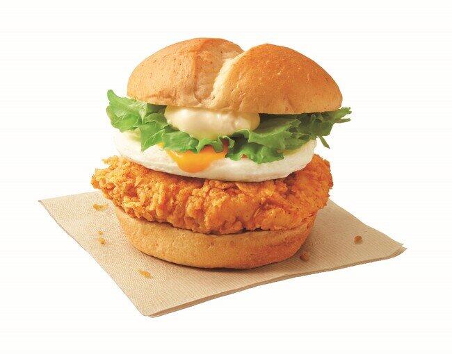 ケンタッキーのお月見「とろ～り月見サンド」　こだわりの国内産チキン